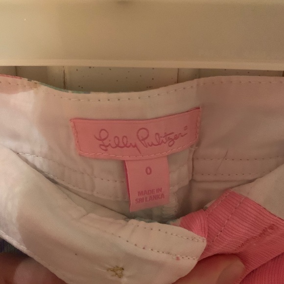 vibrant Lily Pulitzer shell skort blue and pink - Picture 4 of 5